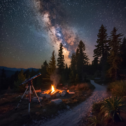 Stargazing from private decks